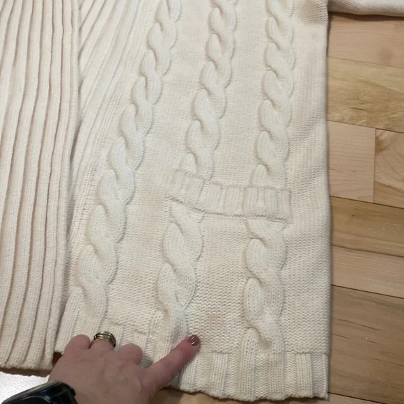 Escada Margaretha Ley Cream Cable Knit Sweater - Picture 6 of 17